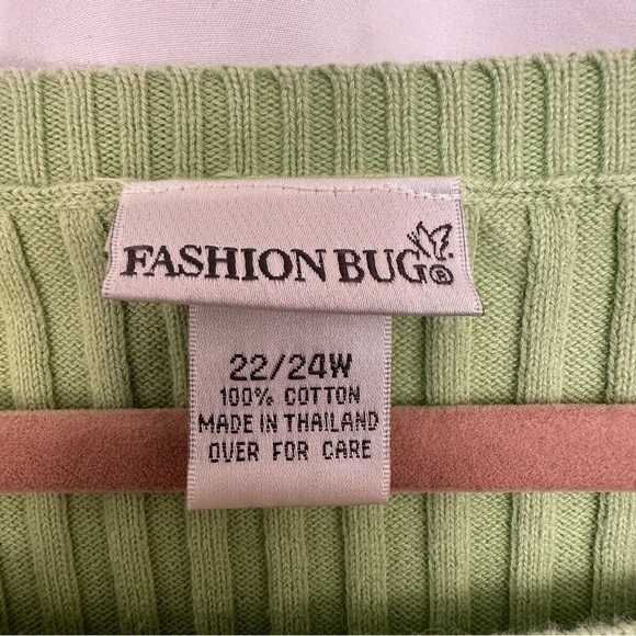 Fashion Bug Sweater Round Neck Long Sleeve Pullover Womens Size 22/24‎ Green - Picture 5 of 10
